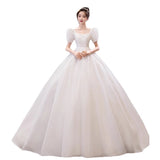Pregnant Women's Wedding Dress 2026 New Bridal Main Wedding Dress Large Size Fat Mm Shading Belly French Princess Wind Tail Wedding Dress HZ0517