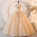 High-End Heavy Industry Champagne Wedding Dress 2026 New Bridal Luxury Wedding Dress New Dress HZ0517