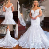 Wedding Dress 2026 Spring New Shoulder Wedding Dress With Water-Soluble Lace Tail Wedding Dress HZ0517