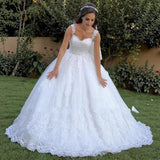 Wedding Dress Senior Sense 2026 New Outdoor Wedding Trip Shows Thin Embroidery Lace Big Tail Skirt HZ0517