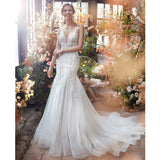 Deep V Waist Fish Tail Go Out Yarn French Fairy 2026 New Fashion Temperament Sexy Body Thin Wedding Dress HZ0517