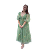 Breast-Wearing Women Green High-End Adult Birthday Host Sexy Family Bridesmaids HZ0517