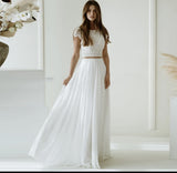 2026 Self-Cultivity Lace White Long Sexy Evening Dress New Princess Wedding Dress HZ0517