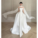 French High-End Light Wedding Dress 2026 New Bridal Sen Family Super Fairy Denoodle Temperament Go Out Yarn Welcome Dress Dress Dress HZ0517