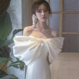 The New Bridal Temperament Of The Bridal Temperament Of The Lint-Dishtail Of The Yarn Welcome Dress HZ0517