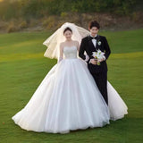 Studio Photo Theme Costume Exterior Lawn Twily Twily Twidth Wedding Dress Sensing Bra Photography Couple Twisping Yarn Dress HZ0517