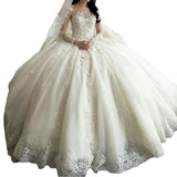 Wedding Bride Drags-And-Shoulder Long-Sleeved Tail 2026 New Fashion Spring Lace-Worded Long-Sleeved Tailed Woman HZ0517