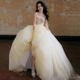 One-Word Shoulder Braed Evening Dress Woman 2025 New Banquet Host Performance Dinner Party Art Exam Dress HZ0517