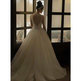 French Hepburn Light Wedding Dress Super Fairy Dreamson Slings Out The Yarn Temperament Simple Vertiny Retro Dress HZ0517