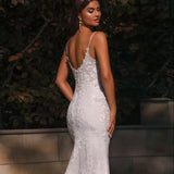 Main Wedding Dress Deep V Collar 2026 New Small Tail Sexy Bare Lace Travel Wedding Dress HZ0517