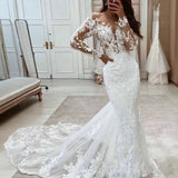 Fishtail Wedding Dress 2026 New Sexy Lace Temperament Apparent Thin Back Fashion Linen Travel Photography Light Wedding Dress HZ0517