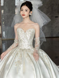 Sing Noodle Brawn Dress 2026 New Spring Bridal High Texture Big Tail Small Man French Yarn HZ0517