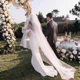 One-Word Shoulder-Singed-Faced Light Wedding Dress 2026 New Small Dress Simple Go Out Yarn Fishtail To Shoot Welcome Dress Dress Dress Woman HZ0517