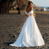 French-Style Denstalt Wedding Dress 2026 New Word Shoulder Thin Super Fairy Small Tail Sen Series Net Red Travel Shot HZ0517