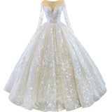 Wedding Dress 2026 New Bridal Super Fairy Dream Out Of The Long Sleeves Of The Fluffy Skirt Travel Photo Photo Wedding Dress HZ0517