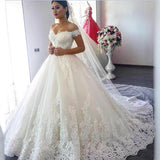 Wedding Dress 2026 New Spring Dress Large-Size Shoulder Horny Dress Tug-Tail Wedding Dress HZ0517