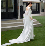 French-Style Fasley Morning Dress Dress Simple High-End Bridal Engagement Dress Dress To Welcome The Yarn HZ0517