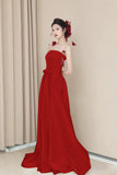 Sing Noodle Wedding Dress 2026 New Bridal Slim Simple Light Luxury Small Tail Engagement Dress Dress Summer HZ0517