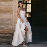 Wedding Dress 2026 New Fashion Fashion Showy Dress Elegant Solid Color Dress Dress Woman HZ0517