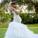 Long-Sleeved Main Wedding Dress 2026 New Bride Sexy Niche Temperament Engagement Show Wedding Dress HZ0517