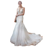 Deep V Waist Fish Tail Go Out Yarn French Fairy 2026 New Fashion Temperament Sexy Body Thin Wedding Dress HZ0517