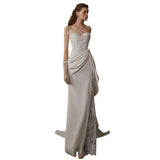 French Light Wedding Dress 2026 New Bridal Thighs Yarn White Fishtail Dress HZ0517