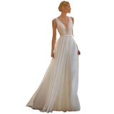 Women's Wedding Dress Party Party Party Dress Wedding Dress Bridal V-Neck Fairy Beach Evening Dress HZ0517