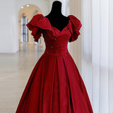 Wedding Toasting Winter Cover Arm New Wine Red Vertiny Bride Wedding Thanks Banquet Dress Is Thin HZ0517