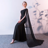 Banquet Evening Dress Female 2026 New White Host Dress Simple Generous Long Body Temperament Dress HZ0517
