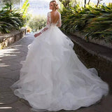 Lace Sticker Wedding Dress 2026 New Deep V Sexy Tail Simple Niche Choreic Bodydress Skirt HZ0517