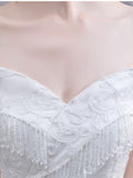 French Light Wedding Dress 2025 New Bridal Sen Dream Starry Sky Princess Temperament Spring Simple Word Shoulder HZ0517