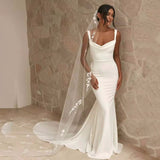 2026 New Wedding Dress Braped Fishtail Show-Back Trend Trip Main Wedding Dress Spring HZ0517
