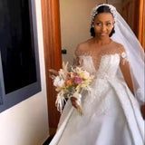 French White Breasted Light Wedding Dress Bride 2026 New Fascling Pearls Go Out To Greet The Engagement Dress Dress Woman HZ0517