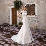 2026 New Mermaid Wedding Dress With Dew Fashion Wedding Dress HZ0517