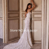 Wedding Dress 2026 New V-Neck Sexy Thin Fishtail Lace White Bride Dragging Tail Heavy Industry Wedding Dress HZ0517