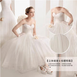 Bride's Long-Term Wedding Dress In The Spring 2026 New Breast-Wear Fashion Ponbo Skirt Wedding Dress HZ0517