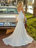 Slings Light Wedding Dress Linden Tail 2026 New White Dress Simple Travel Fishtail Korean Bride Go Out Yarn HZ0517
