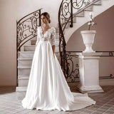 Main Wedding Dress 2026 New Bridal Yarn High-Necked Lace Body-Tailed Luxury A-Word Wedding Dress HZ0517