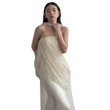 Morning Robe Female Bride High Sense Simple Denance Light Wedding Dress Small French Engagement Dress Welcome Out Of The Yarn HZ0517