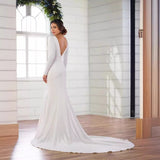 Wedding Wish New Sexy V-Neck Fashion Wedding Dress Show Skinny Model 2025 HZ0517
