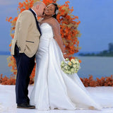 Elegant Beaded Mermaid Wedding Dress Plus Yard Hallucinatory Horn Trumpet With Detachable Tail HZ0517