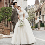 Light Wedding Bride 2026 New Marriage Out Of The Simple Temperament Travel To The Super Fairy Registration License Small Dress Woman HZ0517