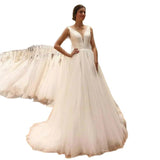 Wedding Wish New Wedding Evening Dress Sexy V-Neck A Font 2026 HZ0517