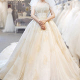 Wedding Dress 2026 New Temperament Bridal Slings Big Taileds Super Fairy Dream Simple Small Man Showing Thin HZ0517
