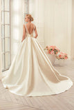 Wedding Dress Bride 2026 Spring New Tailed Back Shoulder Wedding Dress Pregnant Woman Large Size Wedding Dress HZ0517