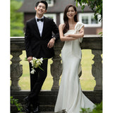 Light Wedding Trip Super Xian Sen 2026 New White Thin Bow Bow Outside To Take A Small Tail Dress Skirt HZ0517