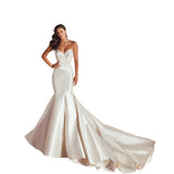 Sweet-Sweet Dingy Wedding Dress Side-Shoulder Mermaid Wedding Wedding Bridal Wedding Dress Host Wedding Little White Dress HZ0517