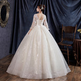 Main Wedding Dress Woman 2026 New Bride Pregnant Woman Covered With Pregnant Belly Large-Size Long-Sleeved Dreamy Line G32 HZ0517