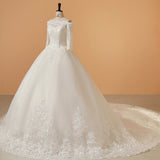 White Shoulder Dragging Tail Fairy Wedding Dress 2026 New Wedding Studio Photography Travel Fashion HZ0517