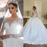 Beautiful Wedding Dress Girl Small Tail French New Lace Long Sleeves Poncho Dress HZ0517